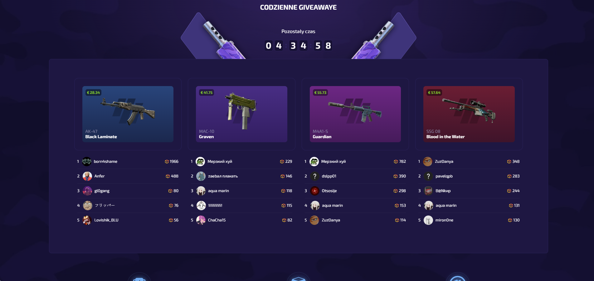 forcedrop codzienne bonusy