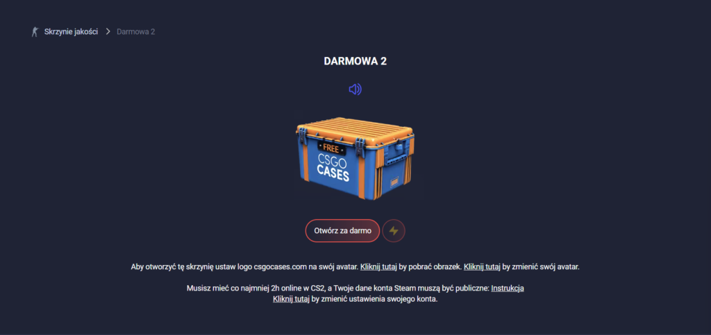 csgocases darmowa skrzynka