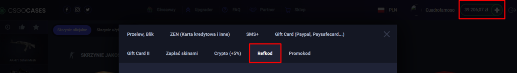 csgocases kod promocyjny