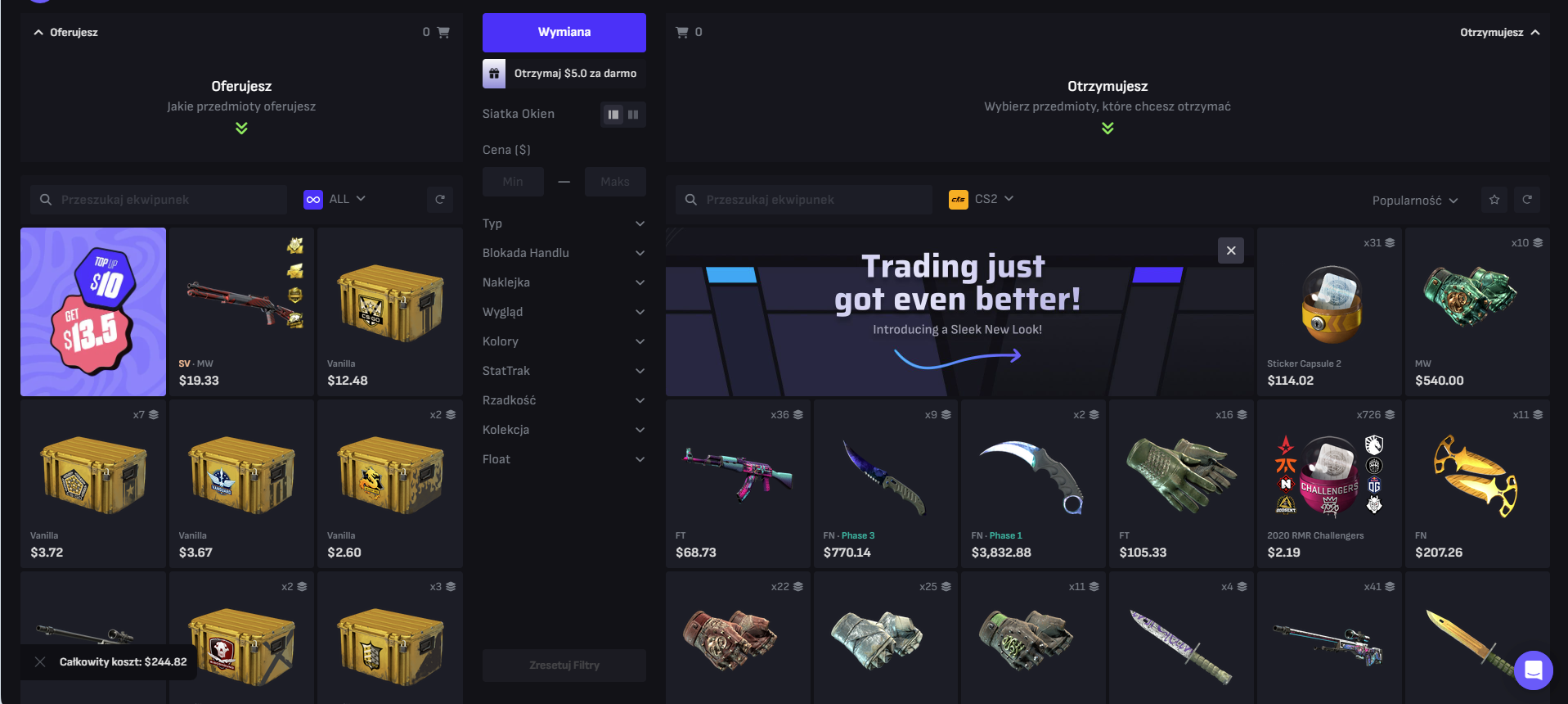 tradeit.gg sprzedaz skinow