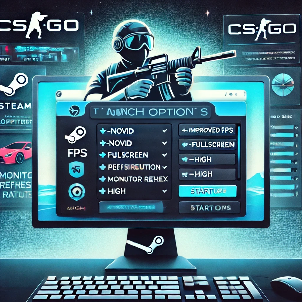 opcje uruchamiania csgo